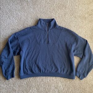 Colsie Deep Blue Quarter-zip Sweatshirt